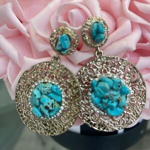 Gorgeous round gold earrings by viviglam 🌹🧡🌹